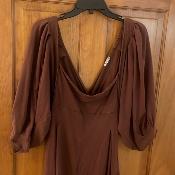 Free People - Brown “Lotta Love” jumpsuit sz Large - Intimately line - Picture 3 of 7
